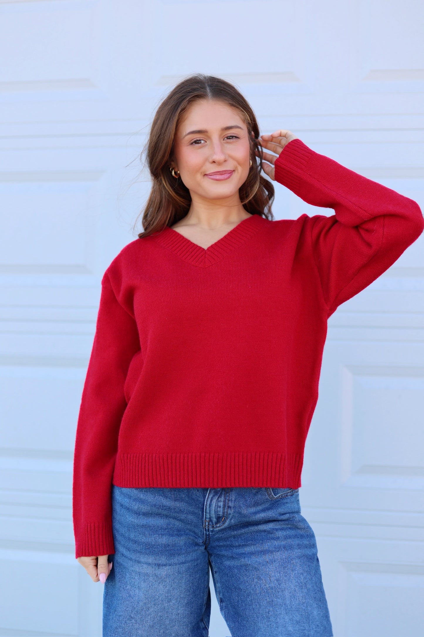 Cherry Red Sweater