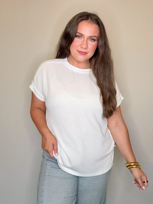 Lora Top- White