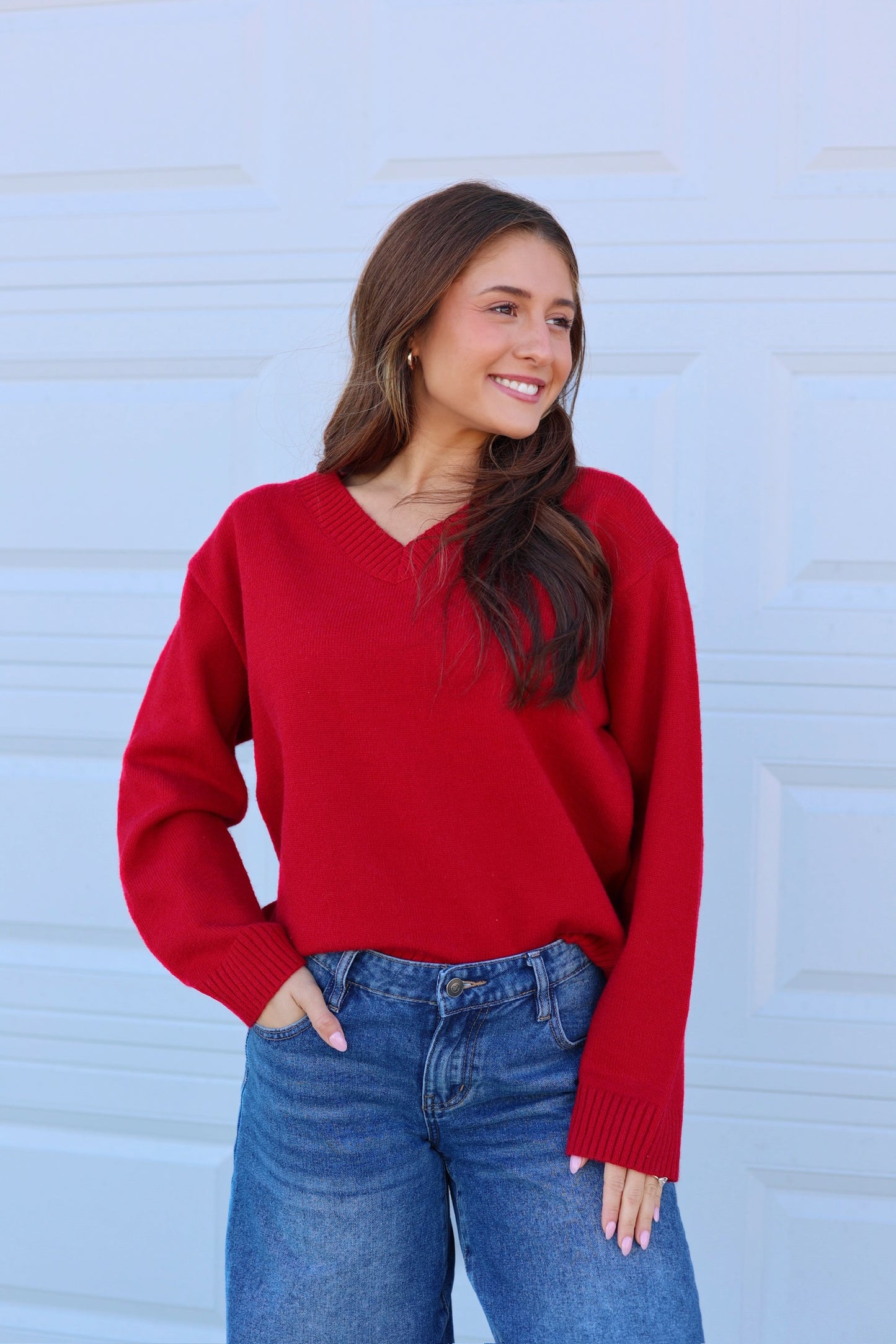 Cherry Red Sweater