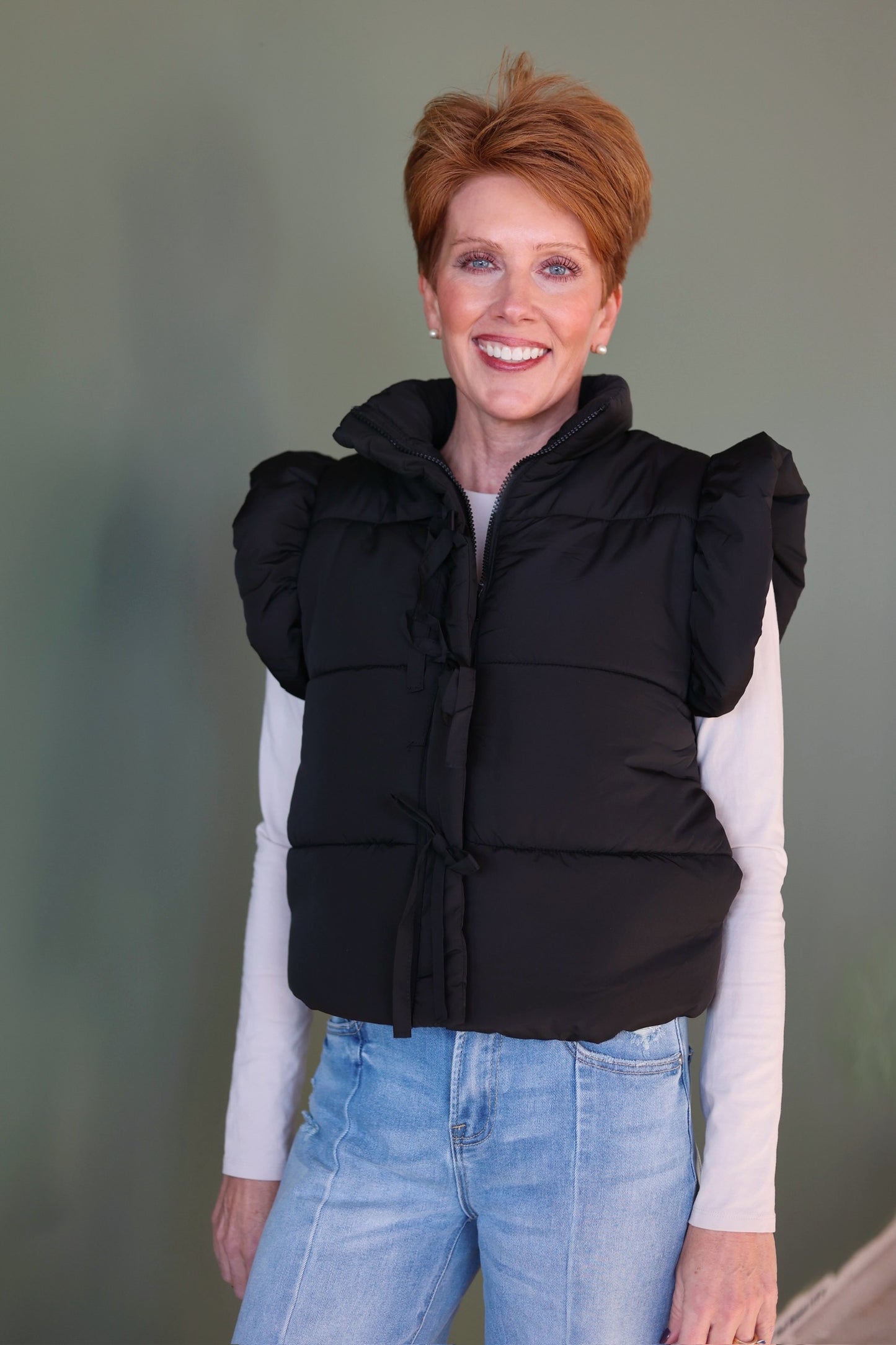 Sell-out Puffer Vest- Black