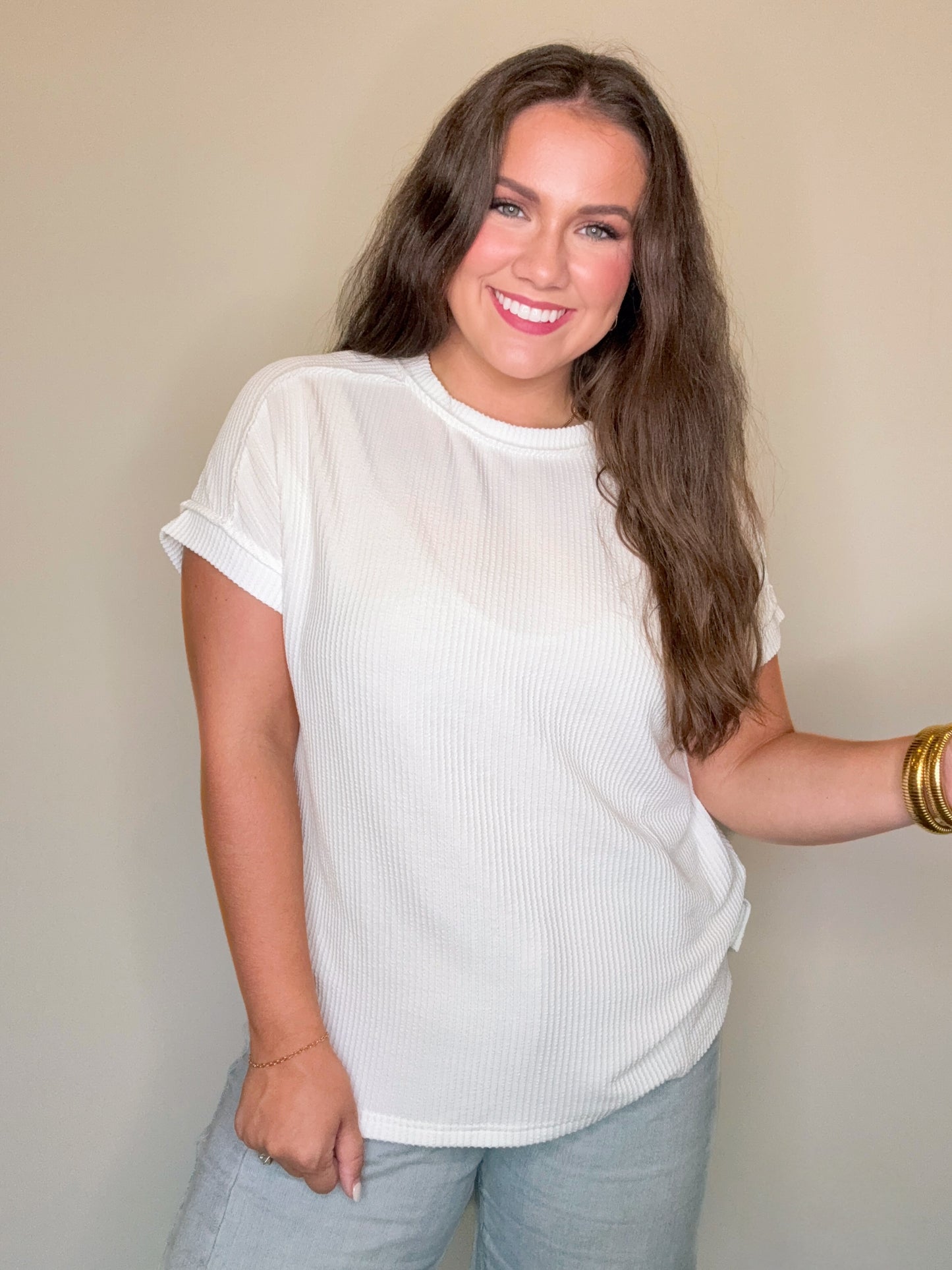 Lora Top- White