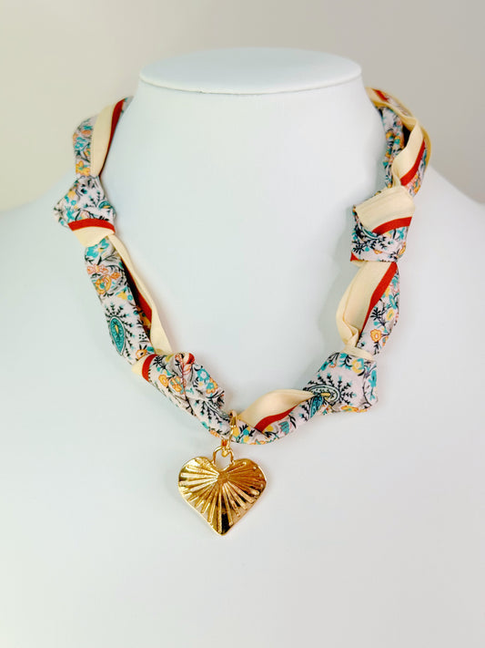 Heart Scarf Necklace